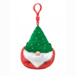 Pliušinis pakabukas TURVEY - green hat gnome clip