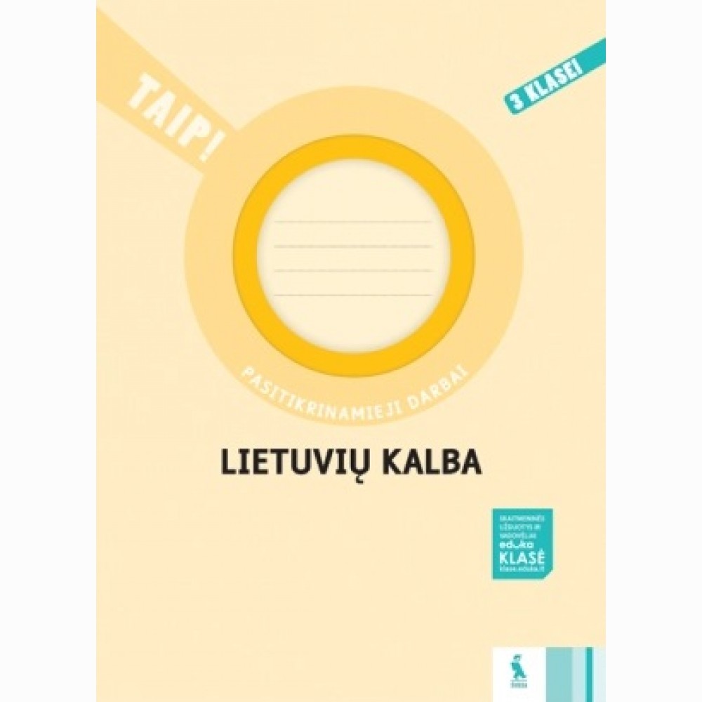Lietuvių kalba. Pasitikrinamieji darbai 3 klasei (serija „TAIP!“)