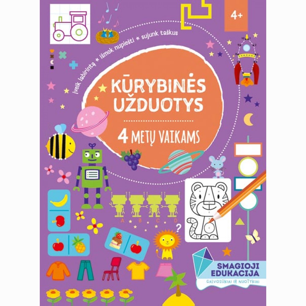 Kūrybinės užduotys 4 metų vaikams