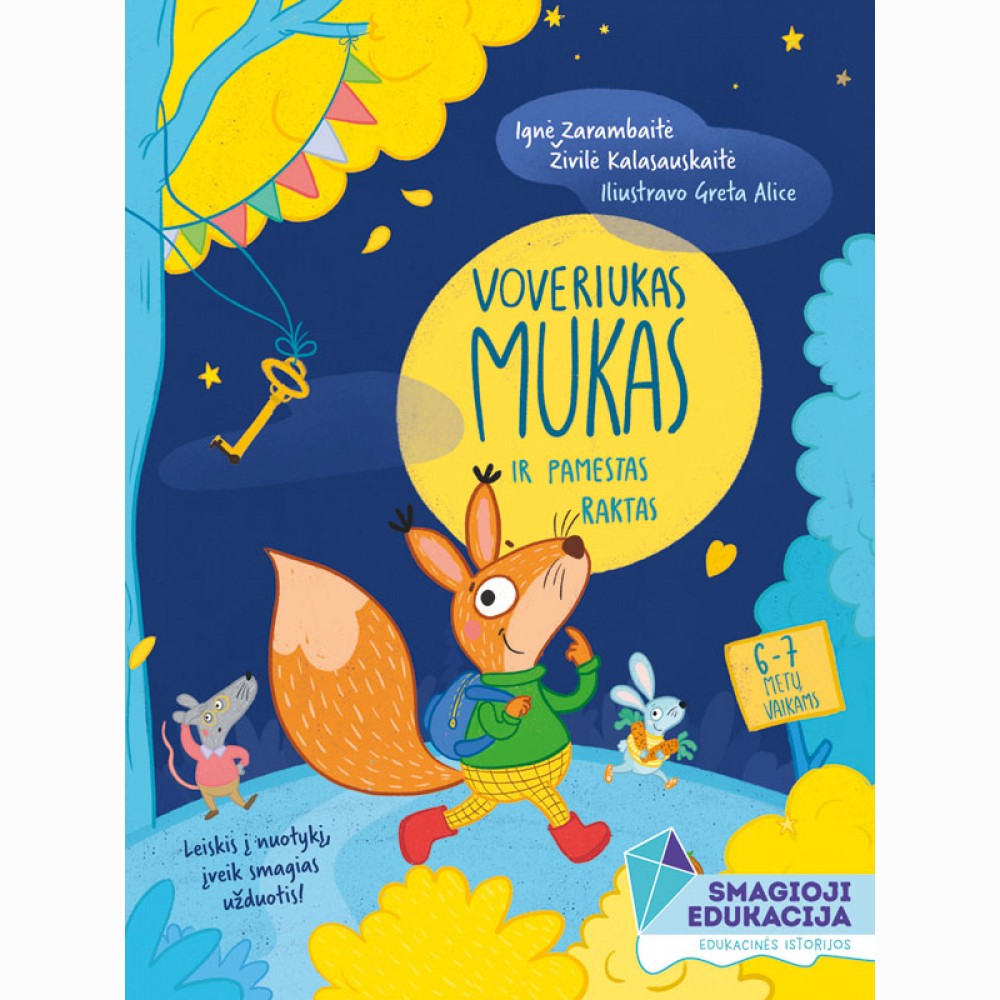 Skaitymo ir užduočių knyga „Voveriukas Mukas ir pamestas raktas“