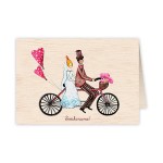 Dviese dviračiu, Atvirukas