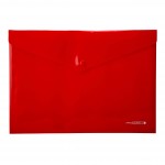 Aplankas-vokas su spaude A4 raud.OP