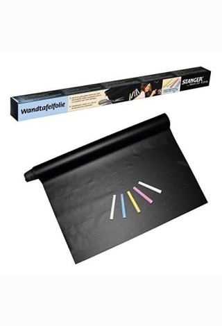 Lipni juoda plėvelė Stanger Self-Adhesive Blackboard, 45x100 cm, 41000014