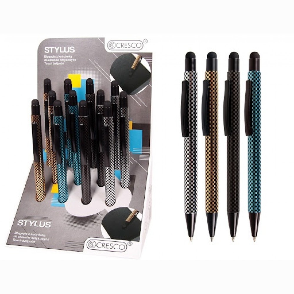 Tušinukas metalinis Cresco Stylus (displėjuje 12 vnt.)