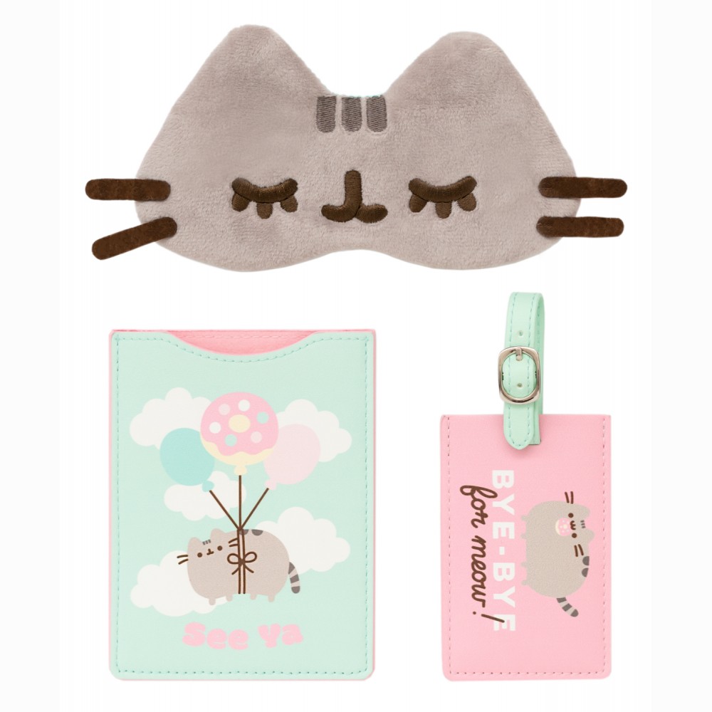Pusheen Foodie Collection paso dėklas ir lagamino etiketė Pusheen Foodie Collection paso dėklas ir lagamino etiketė