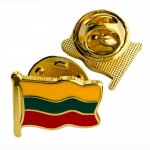 Metalinis ženkliukas LT vėliava 