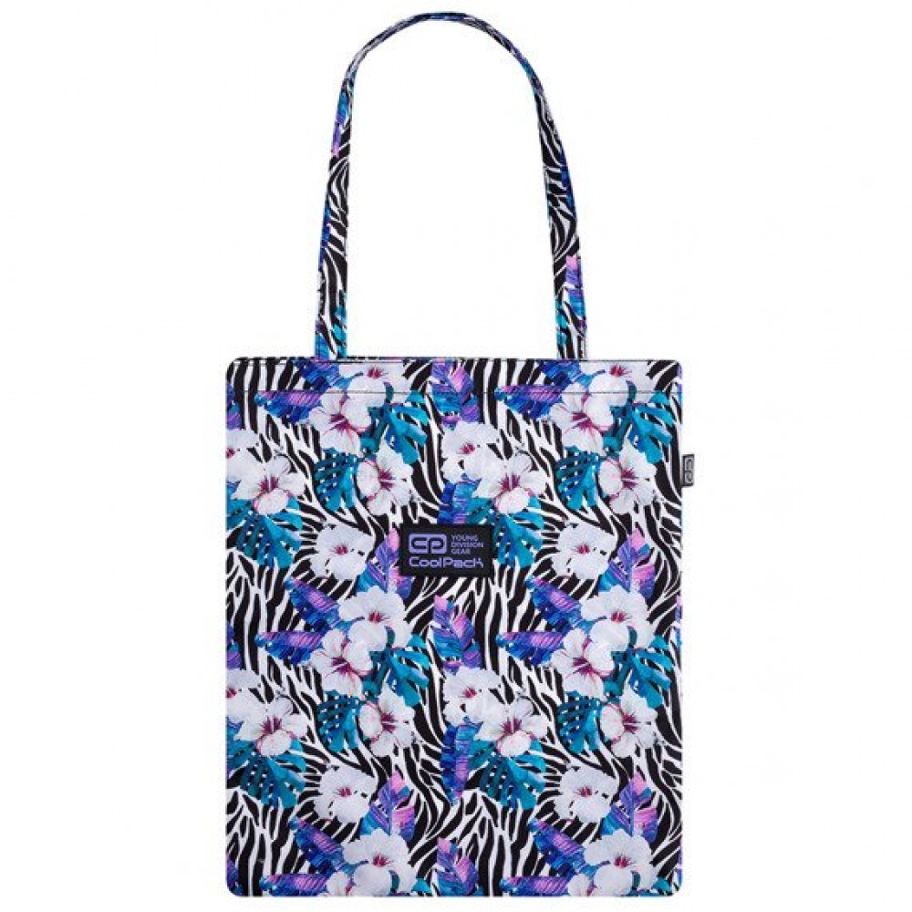 Maišelis pirkiniams COOLPACK FLOWER ZEBRA Maišelis pirkiniams COOLPACK FLOWER ZEBRA