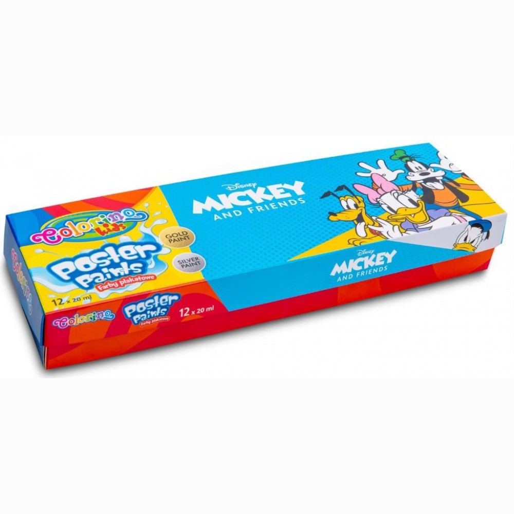 Guašas Disney Mickey and Friends, 12 spalvų 20ml