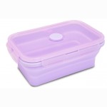Silikoninė pietų dėžutė COOLPACK, 800 ml, pastelinės violetinės spalvos