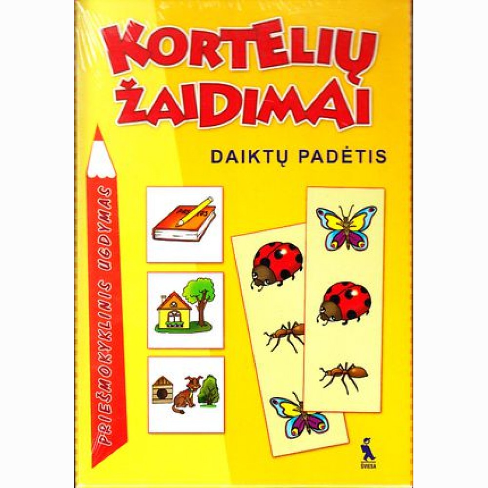 Kortelių žaidimai. Daiktų padėtis