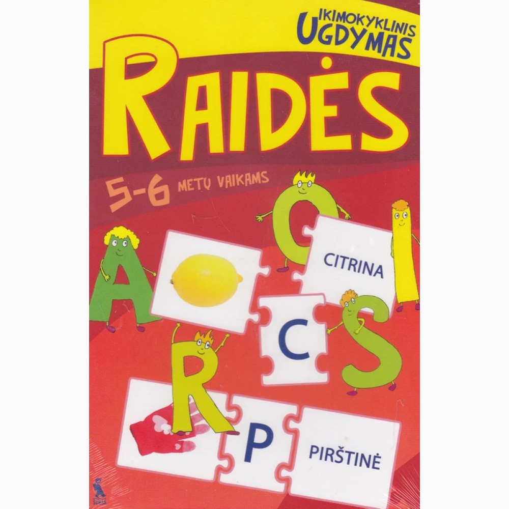 Raidės. Kortelių žaidimas 
