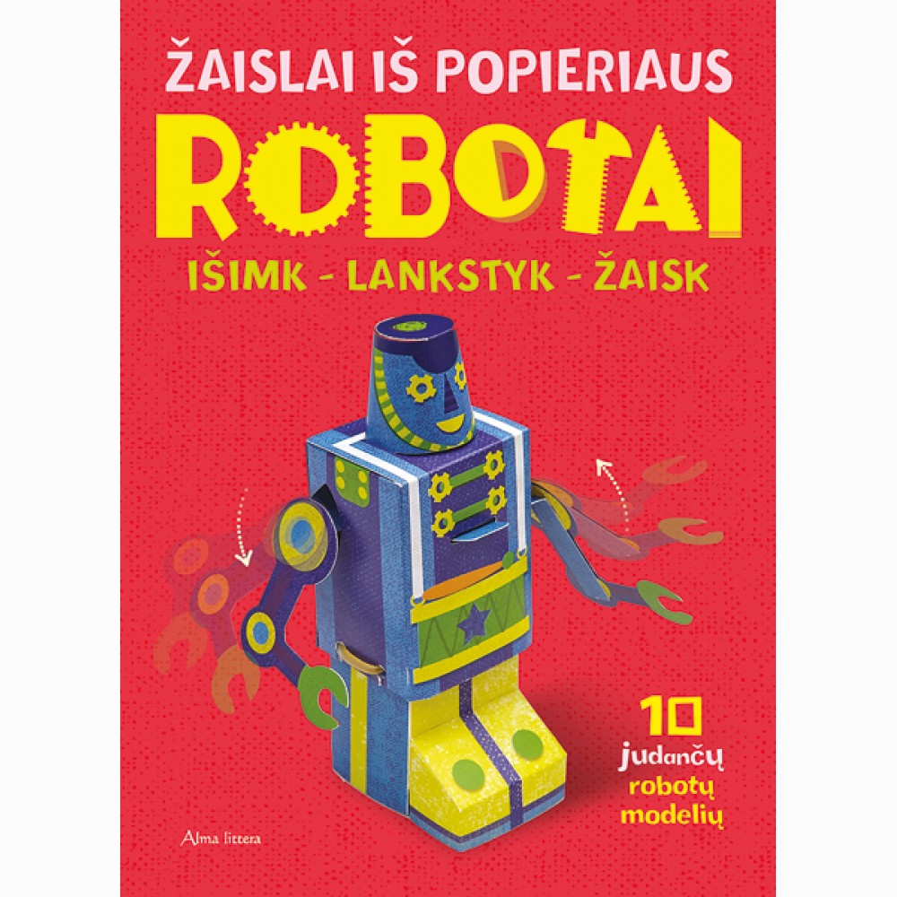 Žaislai iš popieriaus. Robotai