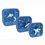 Priešpiečių dėžučių rinkinys Itotal Shark, 3vnt./pak.