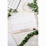 Savaitės planavimo lapeliai  (50 A4 rožinių lapelių)