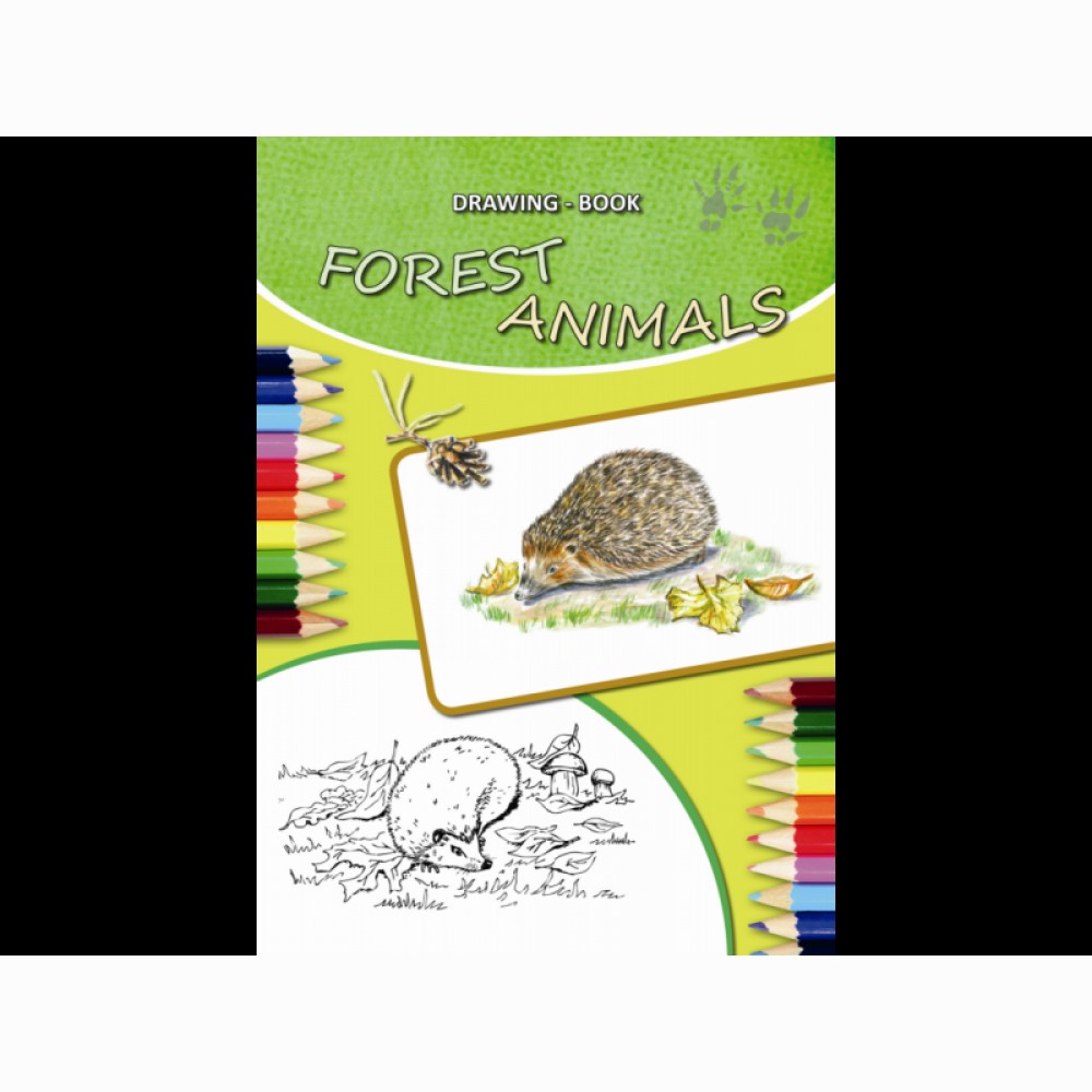 Piešimo sąsiuvinis Miško gyvū 