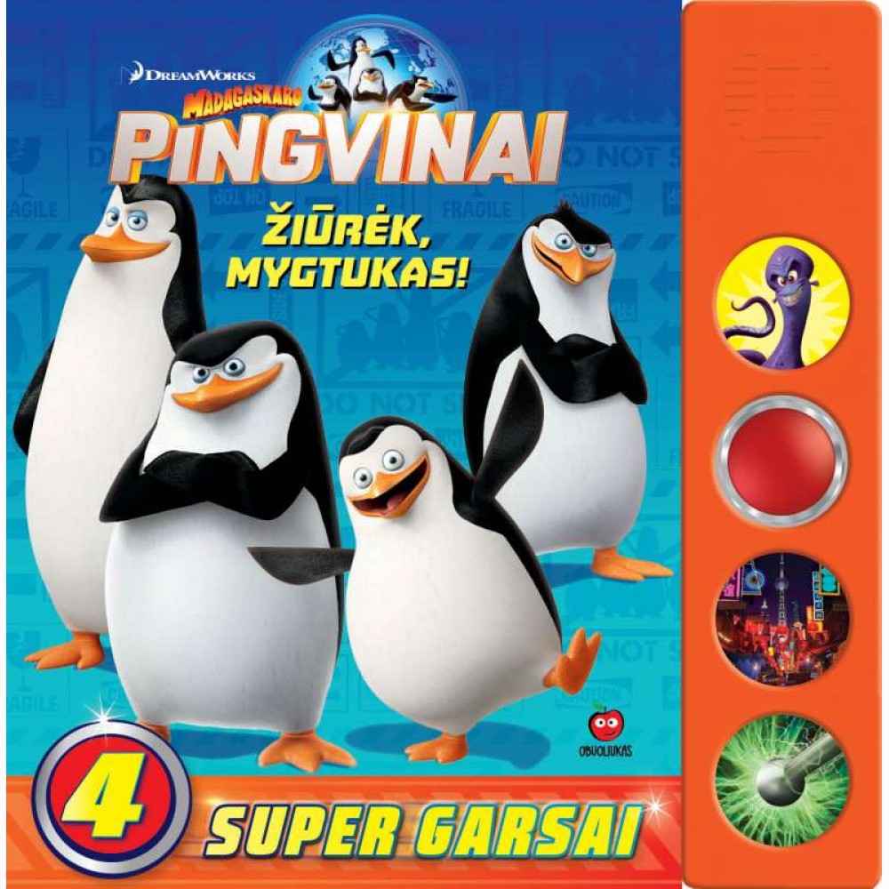 Madagaskaro Pingvinai. Žiūrėk  