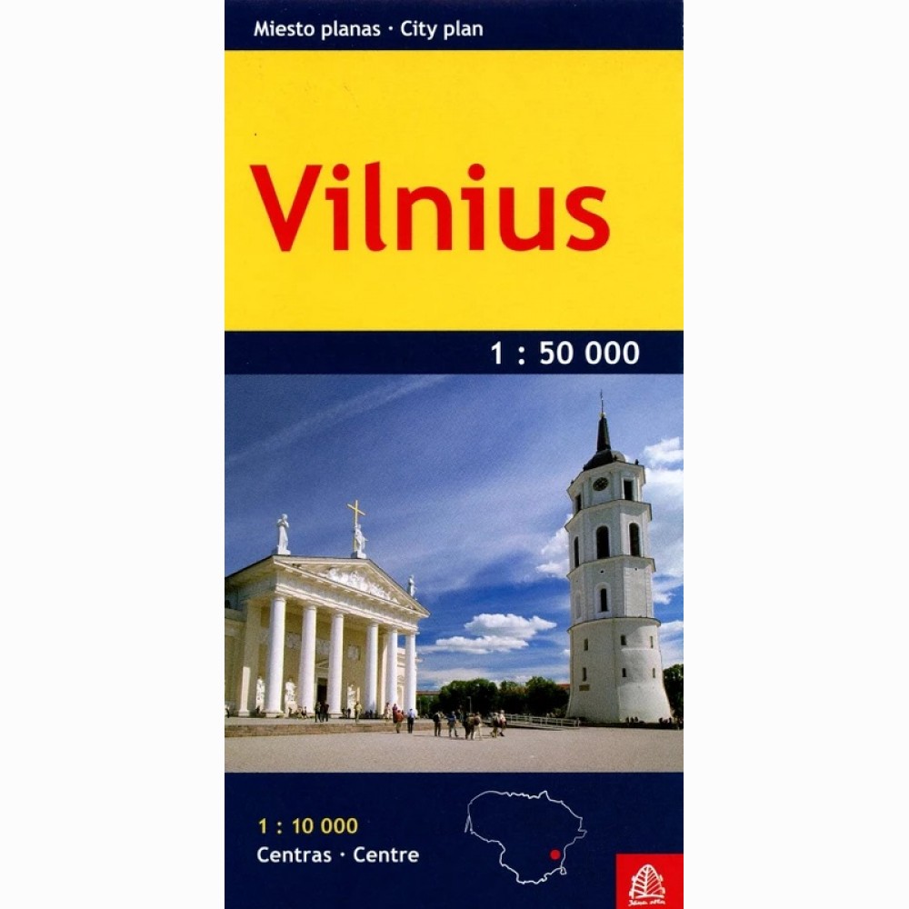 Miesto planas Vilnius 1: 50 000