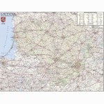 Lietuvos autokelių sieninis žemėlapis 1:500000 
