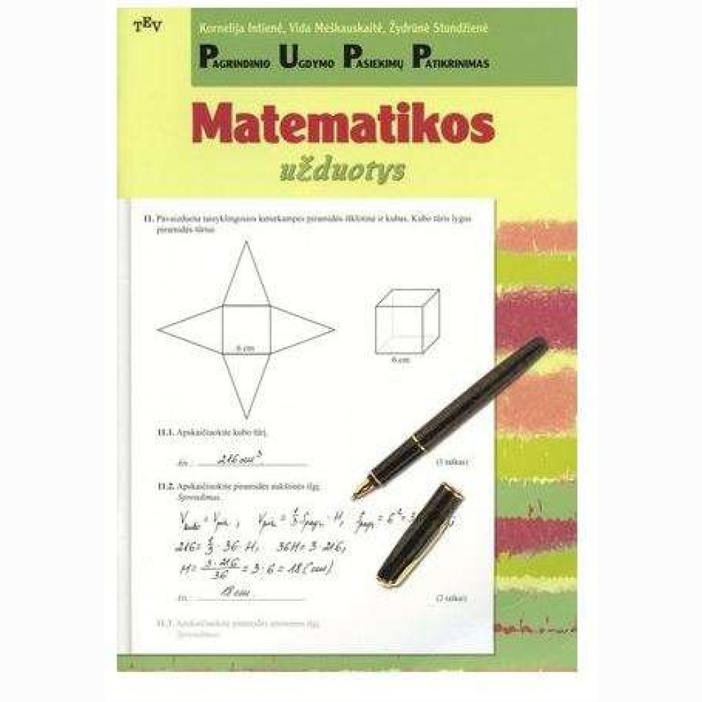 Pagrindinio ugdymo pasiekimų patikrinimas. Matematikos užduočių pavyzdžiai 