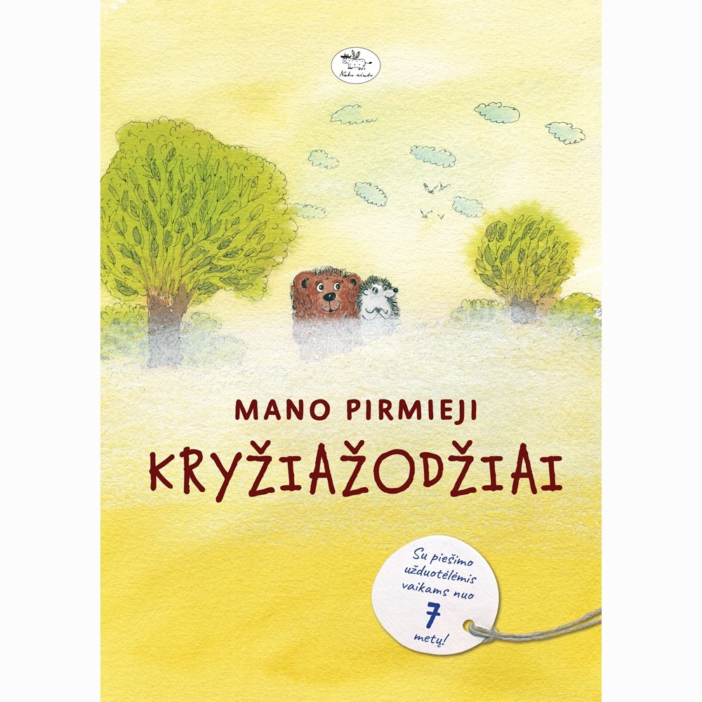 Mano pirmieji kryžiažodžiai. Su piešimo užduotėlėmis vaikams nuo 7 metų