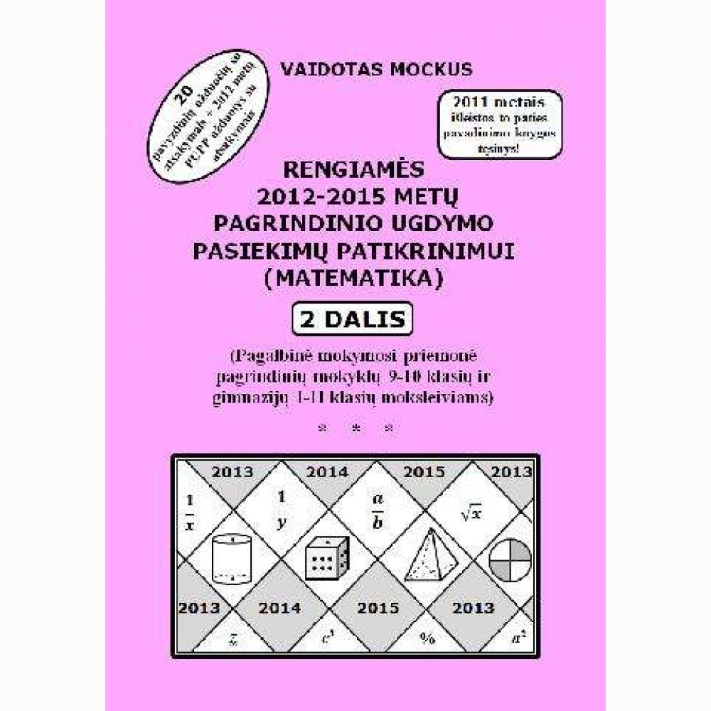 Rengiamės 2012/15 m. pagr.ugdymo pasiek.patikr.(matematika) 2 dalis 