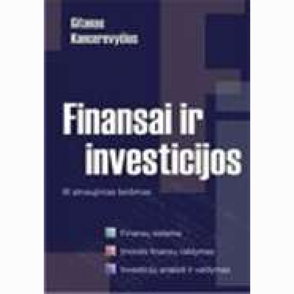 Finansai ir investicijos (3 leidimas) 