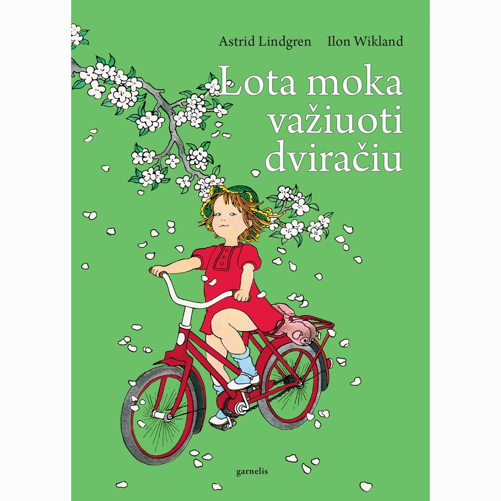 Lota moka važiuoti dviračiu