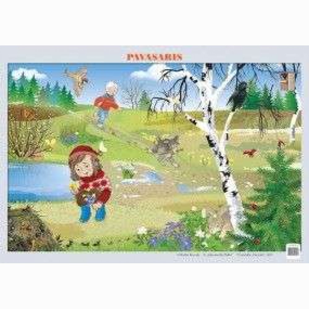 Plakatas mok.priemonė Pavasaris 60x42 cm. 