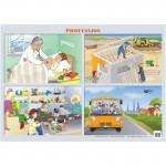 Plakatas mok.priemonė Profesijos 60x42 cm. 