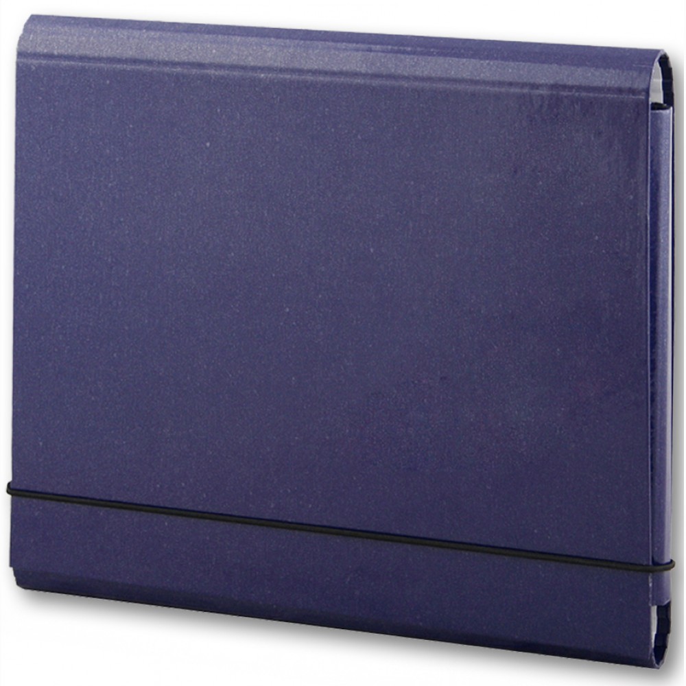 Aplankas kartoninis sąsiuviniams A4 su guma tamsiai mėlynas