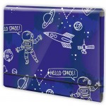 Aplankas kartoninis sąsiuviniams A5 su guma Kosmosas