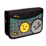 Kietas pieštukų dėklas YES vienvietis su atvartu HP-03 Happy time