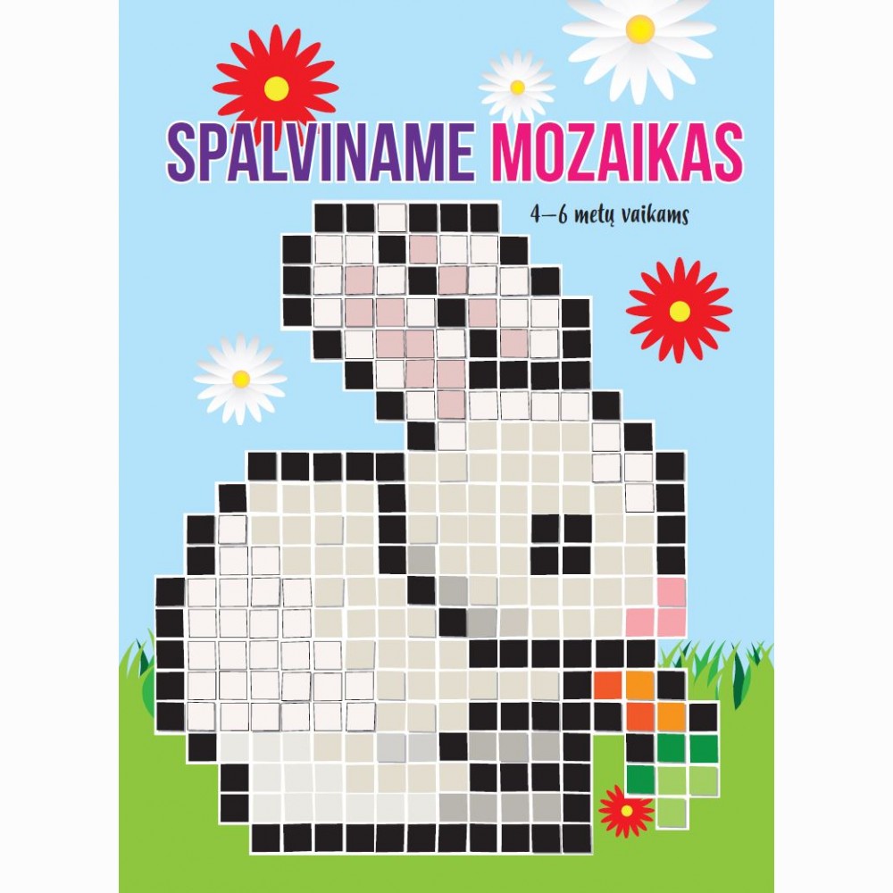 Spalviname mozaikas 4-6 metų vaikams
