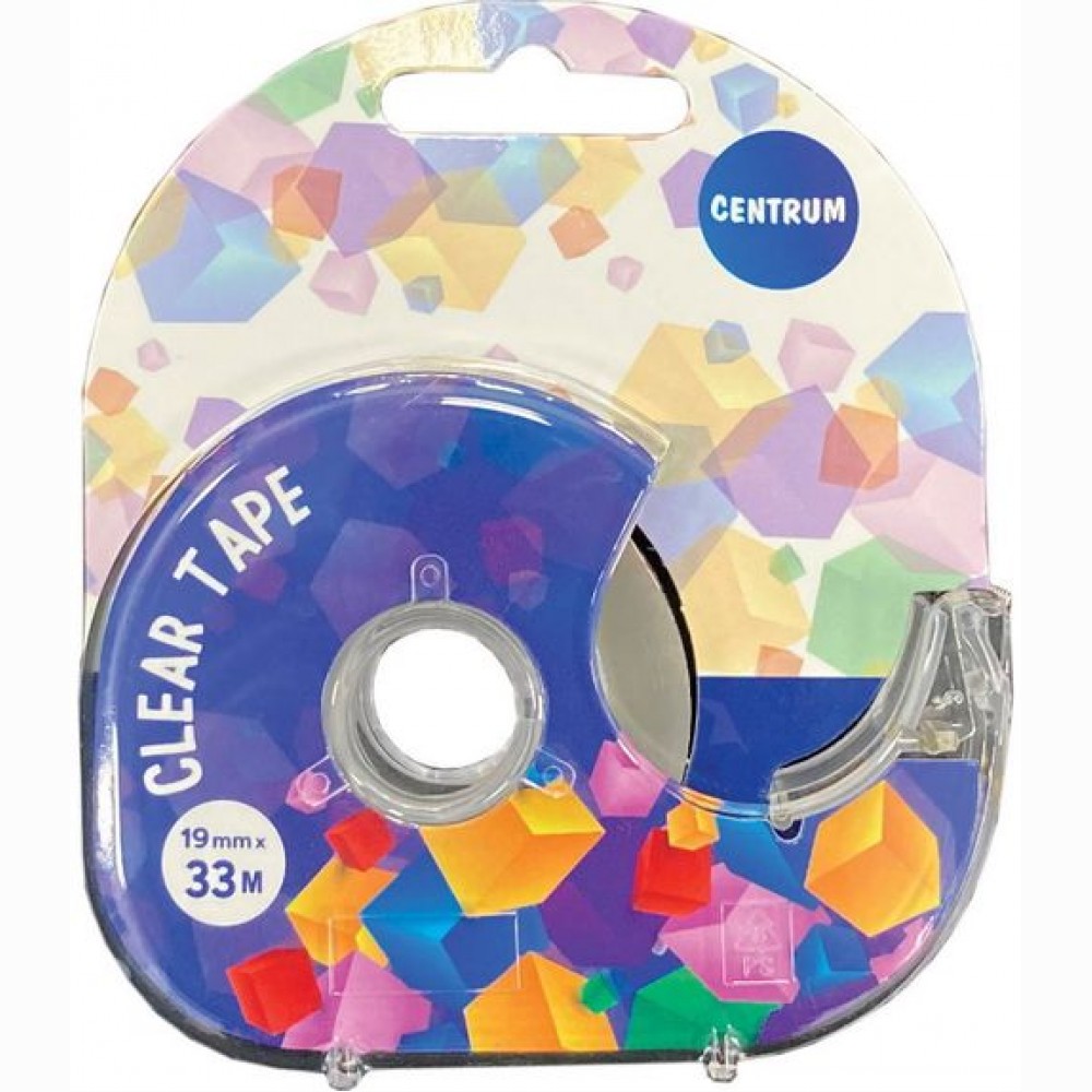 Lipni juostelė 19mm*33m su dėkliuku