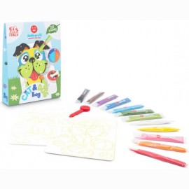 Piešimo smėliu rinkinys maišelyje SABBIARELLI Katės ir šunys