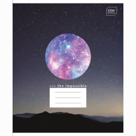 Sąsiuvinis  165x208  48lap  GALAXY, langeliais