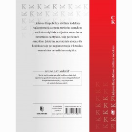 Lietuvos Respublikos civilinis kodeksas. Papildytas leidimas 2024 11 01