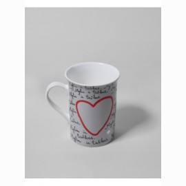 Puodelis, kaulinio perceliano, su ąsele (266 ml) 