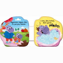 Begemotas. Metas į vonią. Vonios knyga su garsu