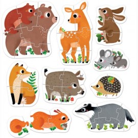 Lavinamoji dėlionė  Progressive Puzzles Forest Animals 2+
