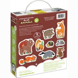 Lavinamoji dėlionė  Progressive Puzzles Forest Animals 2+