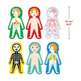 Lavinamoji dėlionė BANANAPANDA Suuuper Size Puzzles My Body 3+