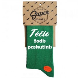 Kojinės  Tėčio žodis paskutinis  (pakabinama pakuotė)