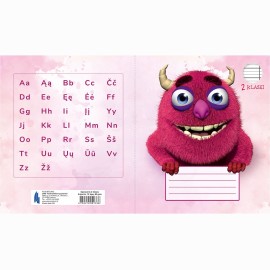 Sąsiuvinis linija 2 klasei, 12 lapų, 80 g/m2