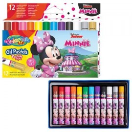 Aliejinės kreidelės Disney Junior Minnie, 12spalvų