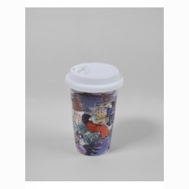 Puodelis, kaulinio perceliano, TO GO (325 ml) 