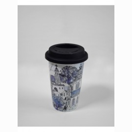 Puodelis, kaulinio perceliano, TO GO (325 ml) 