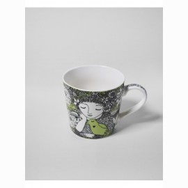 Puodelis, plonojo k. porceliano, su ąsele (340 ml)