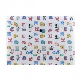 Aplankas-vokas Mickey Mouse A4, su spaustuku, 180 mik.