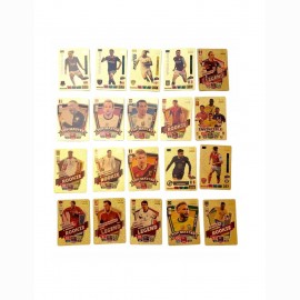 Futbolo kortelių rinkinys ( Golden Edition) - pasaulio žvaigždės, 50 vnt.(nekolekcinės (analogas)